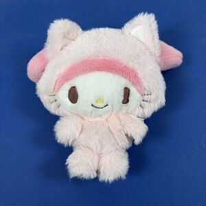 Sanrio My Melody Fuwakuta Plush Doll 7" Pastel Pink Very Soft 2024 Kawaii
